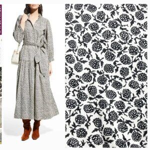 The GREAT. Venetian Dress, Black Mulberry floral vintage prairie cottagecore | 0